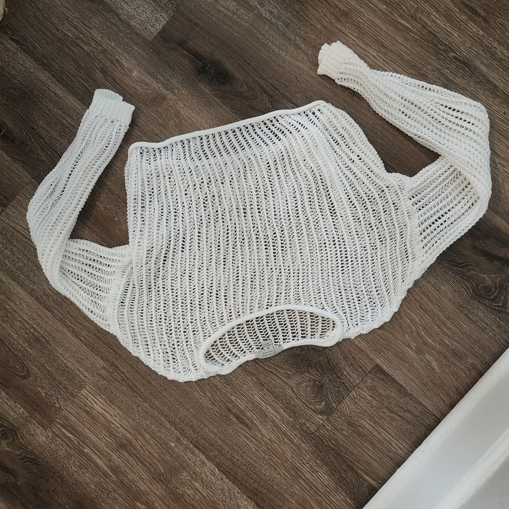 Kids White Knit Top